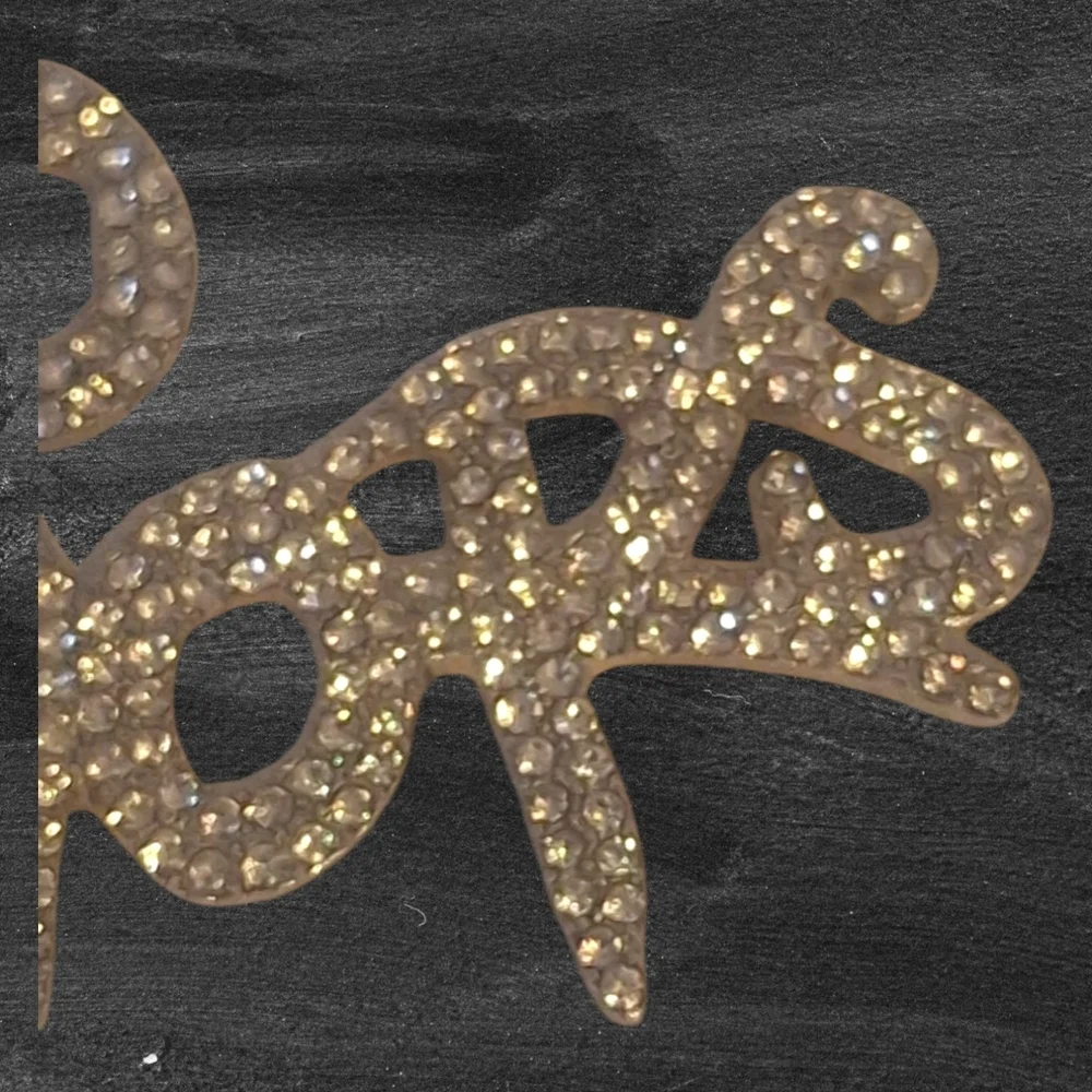 Rhinestone 'No Favors' Pendant Necklace